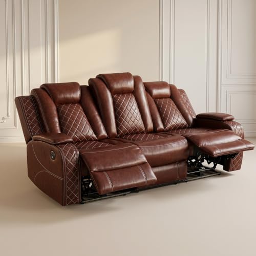 Leather Power Recliner Sofa Set - Image 6