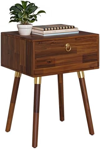 Bme Caden Solid Wood Nightstand/Side Table/End Table, Fully Assembled, - Image 3