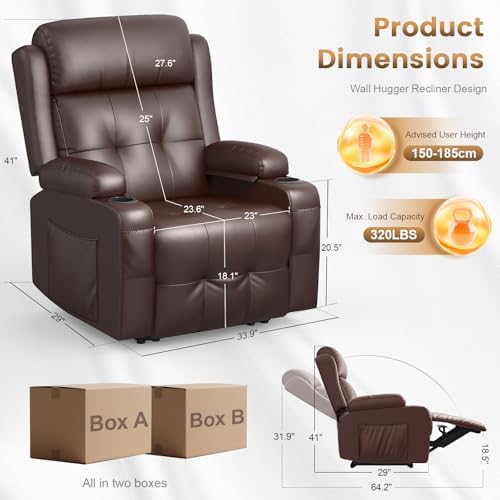 Home Theater Seating, Power Recliner Sofa Single Chair - Image 2