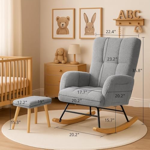 COMHOMA Nursery Rocking Chair - Image 2