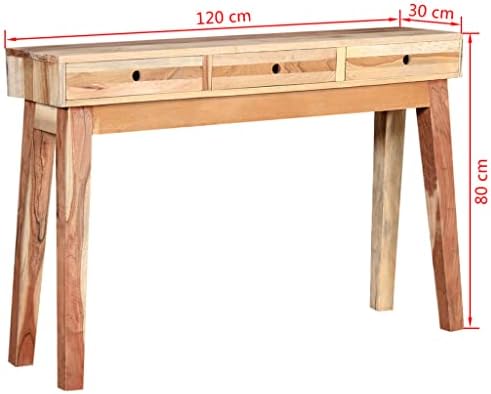 Vintage Style Console Table Solid Reclaimed Wood - Image 2