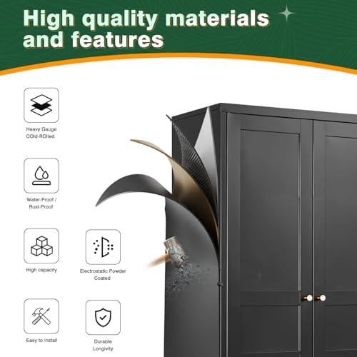 Letaya Metal Pantry Storage Cabinet - Image 5