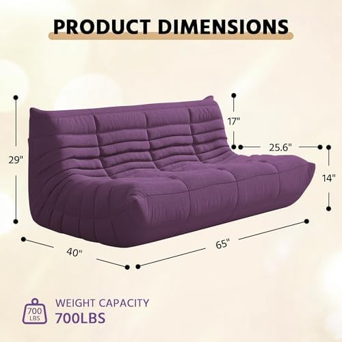 Big Adults Bean Bag Chairs Comfy Fireside BeanBag Couch Togo Sofa - Image 2