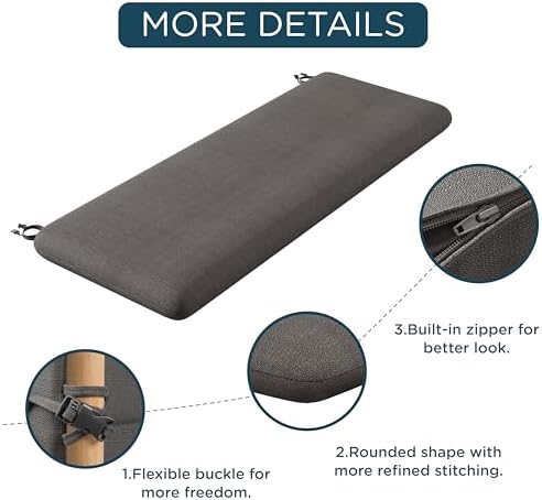 Codi Outdoor Bench Cushion for Patio Furniture - Image 7