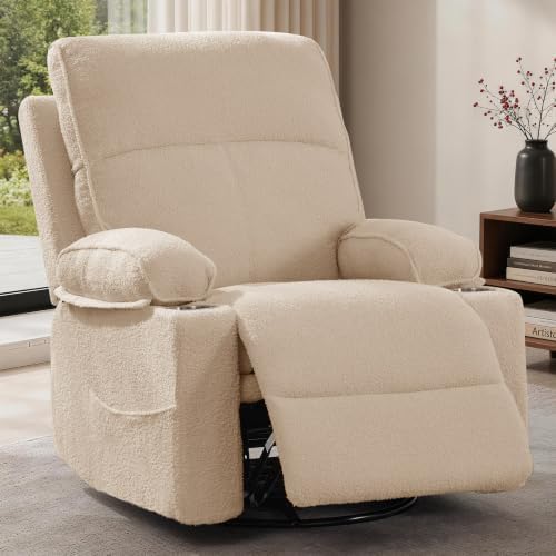 Korser 360° Swivel Rocker Recliner Chair, Nursery Glider Rocking Chair by KORSER