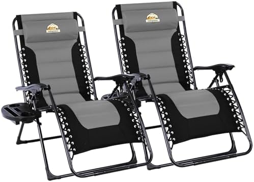 Colegence Oversized Zero Gravity Chairs Set of 2, 400-lb Capacity Recliner by ColegenceOutdoor