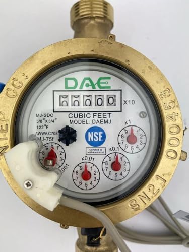 DAE MJ-75f NTEP NSF61 Non Lead Potable Water Meter, 3/4" NPT Couplings - Image 4