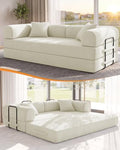 79" Futon Sofa Bed, 6-in-1 Boneless Couches by NNQComfyHome