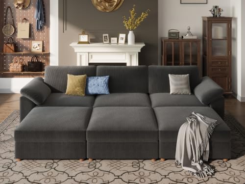 EASE MOOSE Sectional Modular Sofa, Oversized Sleeper Deep seat Couch - Image 4