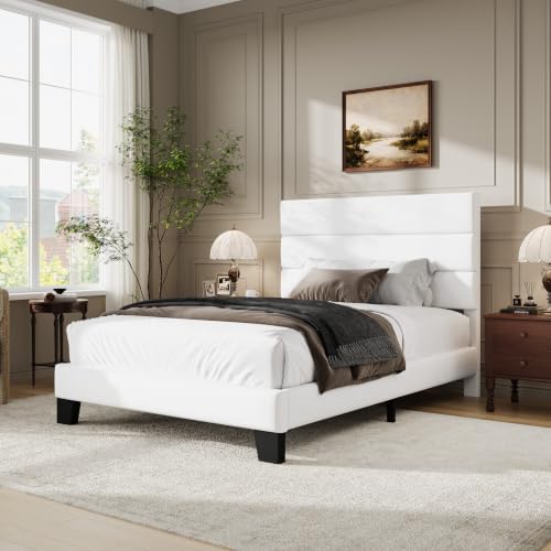 WEEWAY Twin Size Velvet Bed Frame - Image 3