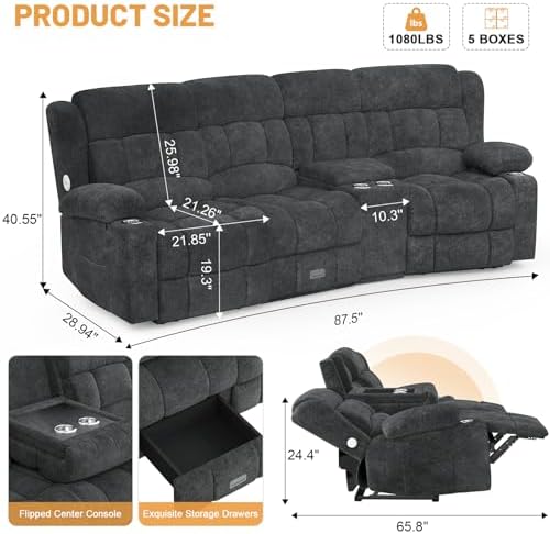 Dresegmt Recliner Sofa Set - Image 2