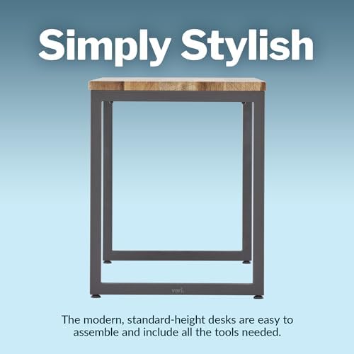 Vari Table for Home Office – 48x24 – Reclaimed Wood/Slate - Image 6
