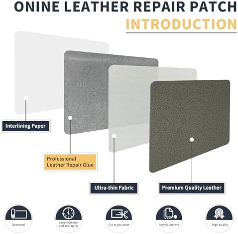 ONine Leather Repair Patch，Leather Repair Tape, 16 x 90 inches Leather Repair - Image 3