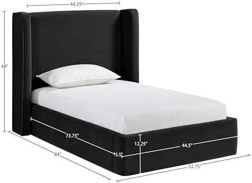 Meridian Furniture B1283Black-T Kendall Collection Modern | Contemporary Twin - Image 3