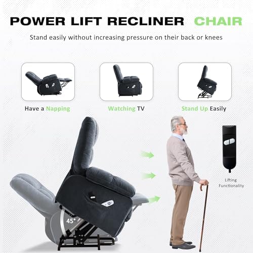 BOSMILLER Power Lift Recliner Chair - Image 4
