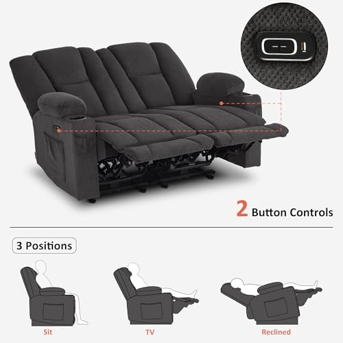 MCombo 57 in Power Reclining Loveseat - Image 5