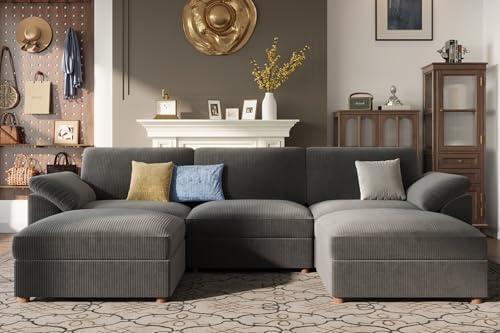 EASE MOOSE Oversized Modular Sectional Sofa, Large U Shape Sectional Couch - Image 4
