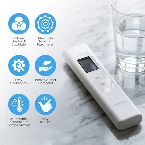 Water Quality Tester for Drinking Water Portable 9-in-1 TDS Meter Drinking - Image 5