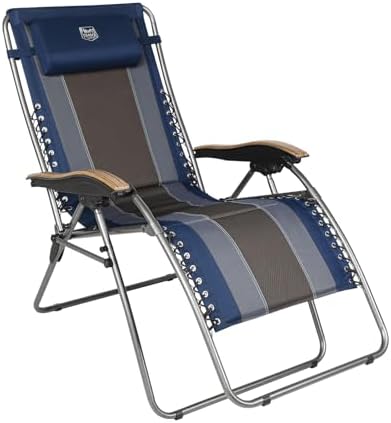 Timber Ridge Oversized Zero Gravity Chair, Padded Reclining Lounge Chair by TIMBERRIDGE