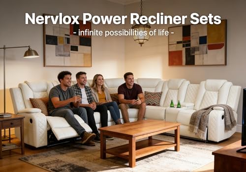 Power Recliner Sectional Sofa Couch and Loveseat, Power Sectional Sofa Sets - Image 3
