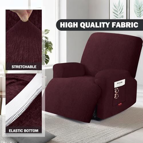 Oversized 3 Pieces Stretch Recliner Chair Covers - Image 3