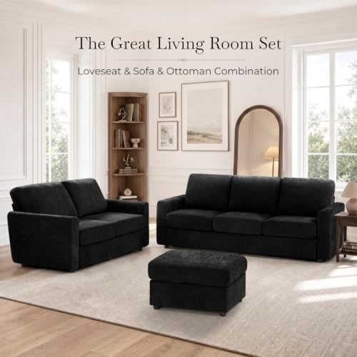 31'' Modern Chenille Ottoman for Sectional Sofa - Image 7