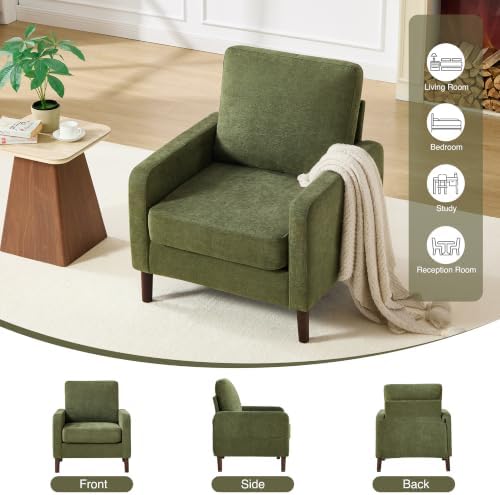 Accent Chair for Living Room, Modern Reading Chair for Bedroom, Upholstered - Image 7