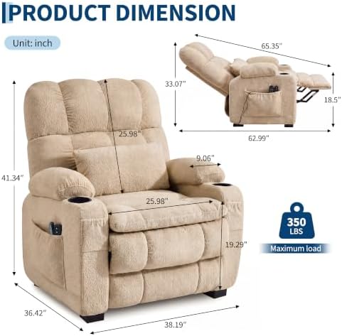 Garvee Oversized Power Recliner Chair - Image 2