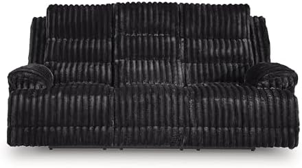 Signature Design by Ashley Power Reclining Sofa, Drop Down Table - Image 7