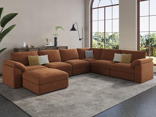 EASE MOOSE Oversized Sectional Modular Sofa, Large L Shape Sectional Couch Wide by EASEMOOSE