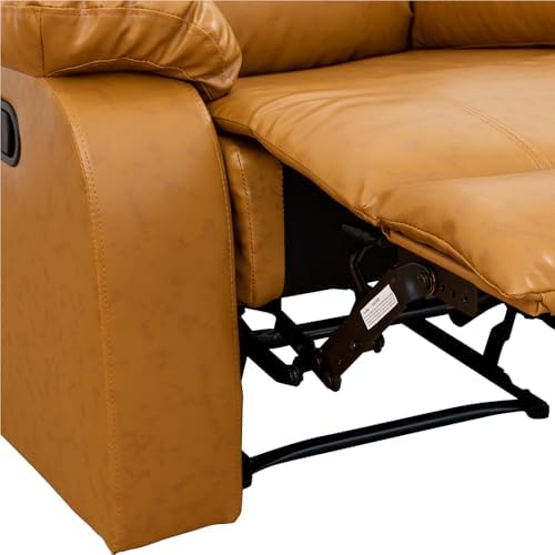 Leather Recliner Sofa Set, Includes 2 Manual Recliner 1 Seat and a 3 Seat Couch - Image 7