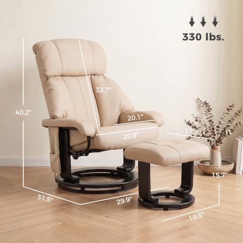 HOMCOM Massage Swivel Recliner Chair - Image 3