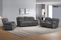 Betsy Furniture Soft Fabric Reclining Sofa Set, Drop Down Table, Cupholder by BetsyFurniture