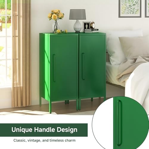 Metal Storage Cabinet 39.5” Decorative Storage Cabinet - Image 4
