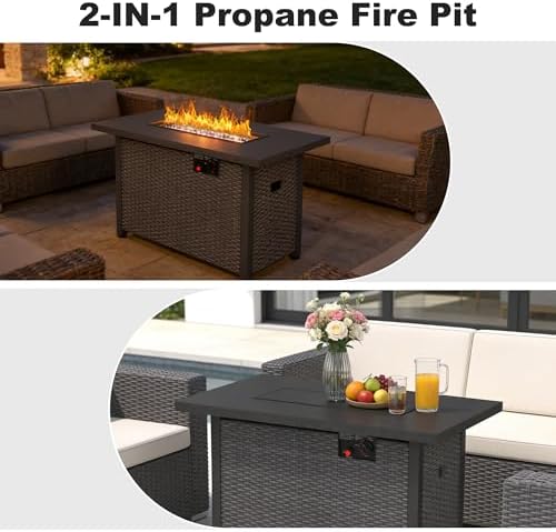 Patio Furniture Set w/ Fire Pit Table - Image 7