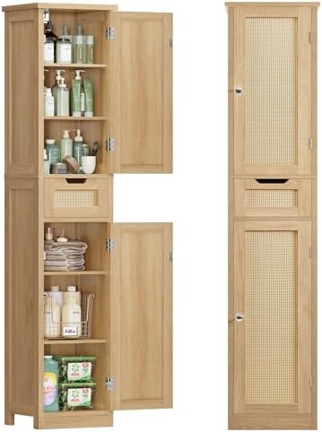 Iwell 66.9" Tall Bathroom Storage Cabinet by IWELL