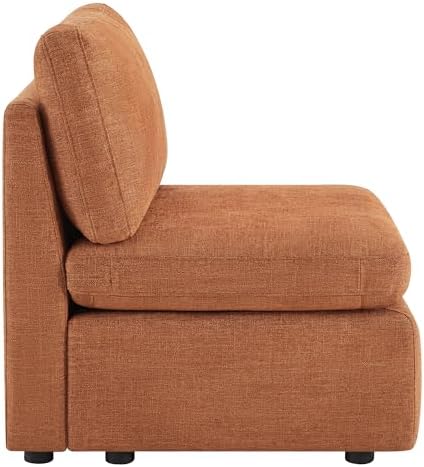CHITA Modular Sectional Sofa, Armless Chair, Terracotta - Image 4