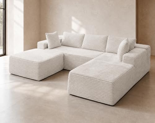 Boneless Couch Modular Sectional Sofa Cloud Couch by Cloud-LikeComfortYouCanFee