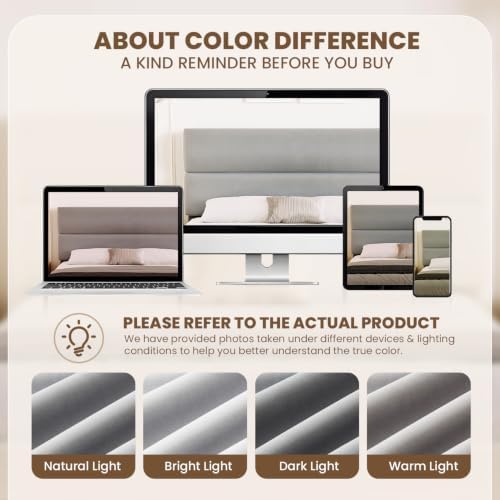 GRUSIGN Queen Size Platform Bed Frame - Image 4
