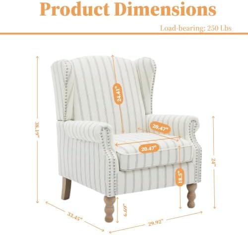 Mid Century Floral Wingback Chair - Image 3