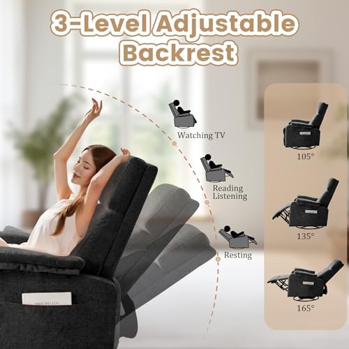 Korser Swivel Rocking Recliner - Image 4