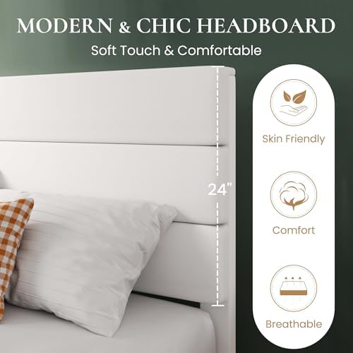 SHA CERLIN Twin Platform Bed Frame - Image 4