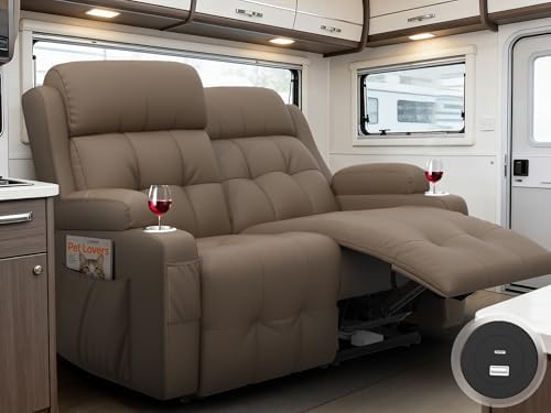 Reclining Loveseat Sofa, RV Loveseats Recliner Sofas Wall Hugger, Double by BuiltfortheRVLife