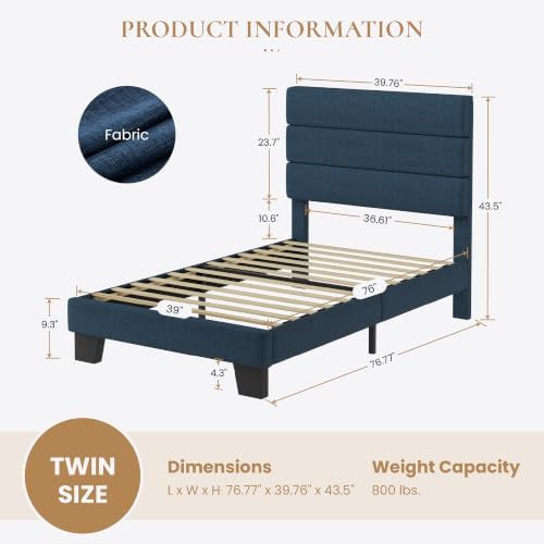 SHA CERLIN Twin Platform Bed Frame - Image 2