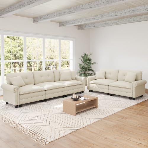 SUNSHINE VALLEY Modular Sectional Sofa Set Living Room 2-Piece Deep Seats by SUNSHINEVALLEY