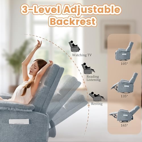 Korser Swivel Rocking Recliner - Image 4