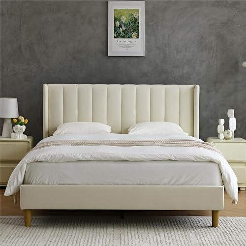 YUHUASHI Queen Bed Frame，Platform Bed - Image 3