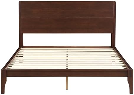 Merax Queen Size Bamboo Platform Bed Frame - Image 6