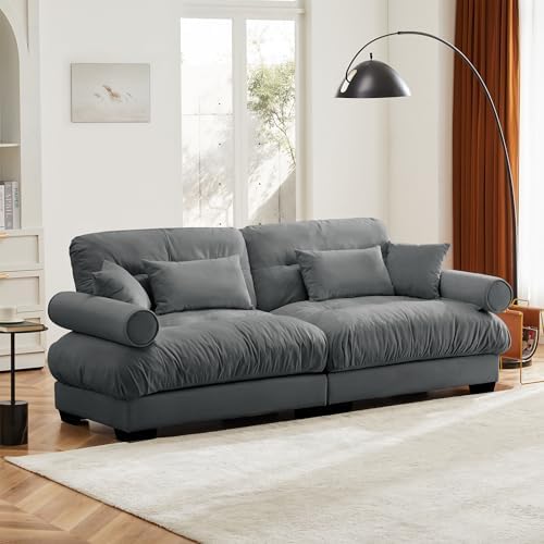94" Modular Sectional Sofa, Velvet Upholstered Couches - Image 3