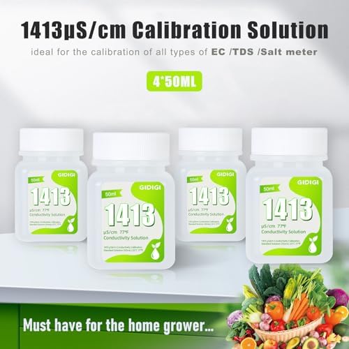 1413μS/cm Calibration Solution, 4 * 50ML TDS EC Salinity Tester Calibration - Image 2